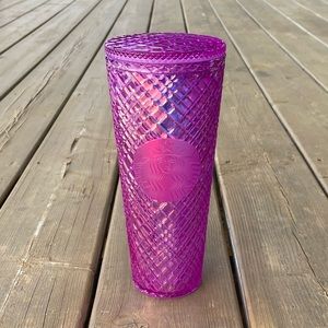Starbucks Valentine’s 2021 Venti Purple Pink Taffy Iridescent Jewelled Tumbler
